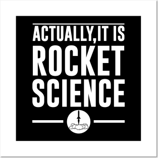 Actually It Is Rocket Science Funny Space Design Posters and Art